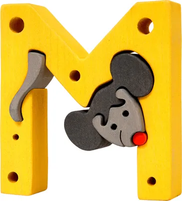Produktbild von Fauna-Alphabet-Buchstabe M-Maus