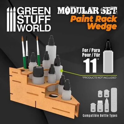 Produktbild von Green Stuff World GSW9848 - Mdf Paint Organizer Wedge - Neu