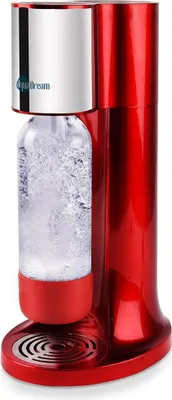 Immagine prodotto di Creatore di acqua frizzante Orion Carbonatore di acqua frizzante per bottiglia a sifone rosso AquaDream