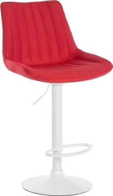 Produktbild von Barhocker Toni Stoff weiß rot
