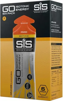 Produktbild von SIS GO Isotonic Energy Gels (6x60ml) Orange - Energie & Ausdauer - Energie-Gel