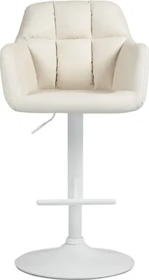 Produktbild von Barhocker Natoma Kunstleder weiß creme