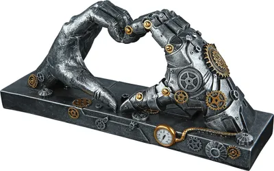 Produktbild von Casablanca by Gilde Dekofigur Skulptur Steampunk Hand  H. 16 cm,37049