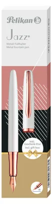 Image de Stylo Plume Pelikan Jazz Noble Elegance P36 Nacré Blanc Boîte Cadeau