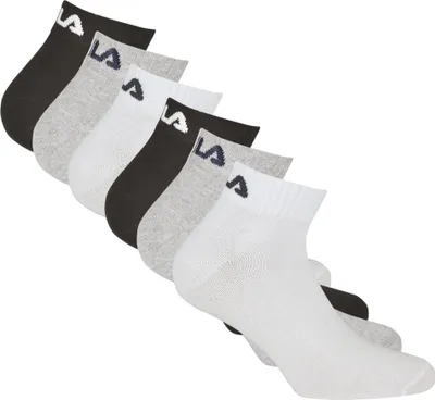 Produktbild von FILA Unisex Quarter Socken, 6er Pack - Kurzsocken, Training, Sport, Logo (2x 3 Paar) Classic 43-46
