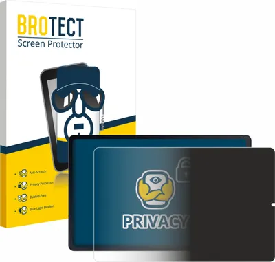 Produktbild von BROTECT Sichtschutzfolie für Samsung Galaxy Tab S6 Lite WiFi 2022 Anti-Spy Privacy Sichtschutz Blickschutz Folie Blaulicht-Schutz