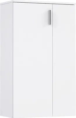 Produktbild von Schuhschrank - Weiß matt Nachbildung - 69 x 120 cm - mit 2 Türen