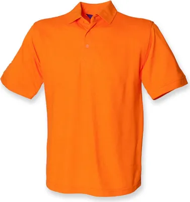 Produktbild von Henbury H400 | Herren  65/35 Classic Piqué Polo Shirt - Farbe: Orange - Größe: XXL
