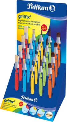Obrázek produktu pro Pelikan 603232 Školní štětce Pelikan griffix, různé, pultový stojan
