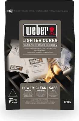 Immagine prodotto di Cubetti di legna Weber, 22 pezzi