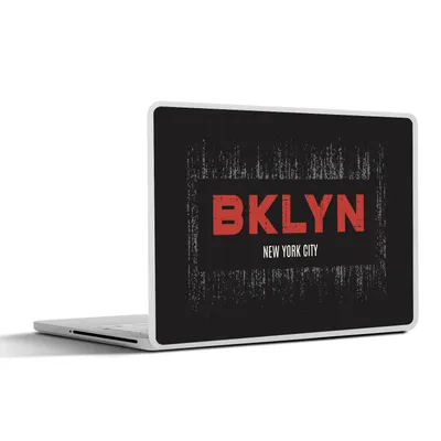Produktbild von MuchoWow® Laptop Aufkleber Sticker Cover New York - Brooklyn - Schwarz 30x21 cm - Sticker für Laptop - Selbstklebend