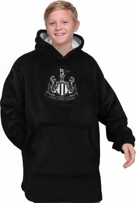 Produktbild von Newcastle United FC - Deckenhoodie für Kinder, Übergroß GF1184 (6-10 Jahre) (Schwarz)