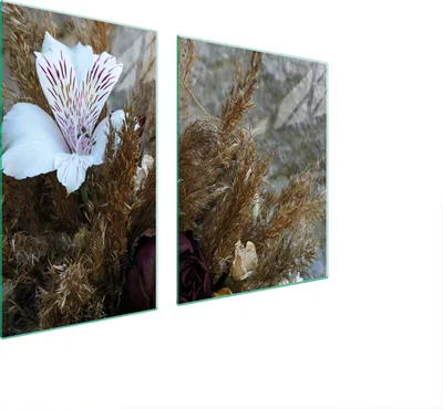 Produktbild von Glasplatte und Schneidebrett 100x52 Orchidee