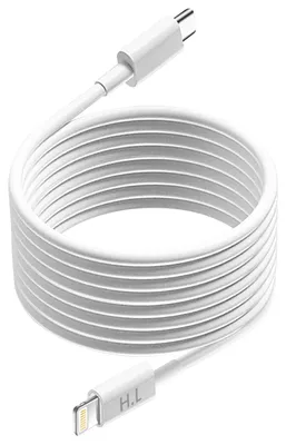 Produktbild von Avizar, Lightning auf USB-C Kabel 20W Schnellladung 2m iPhone / iPad, Weiß