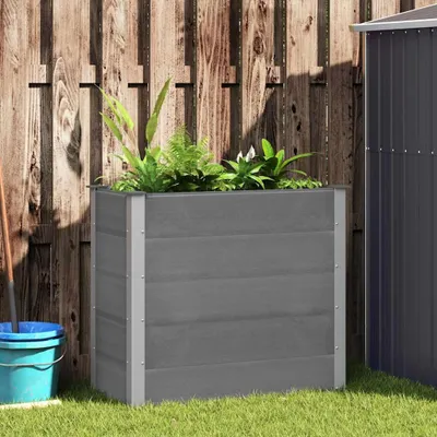 Image de Lit surélevé de jardin durable WPC 100 x 50 x 91 cm gris - Lits Octo8109429 1parcel