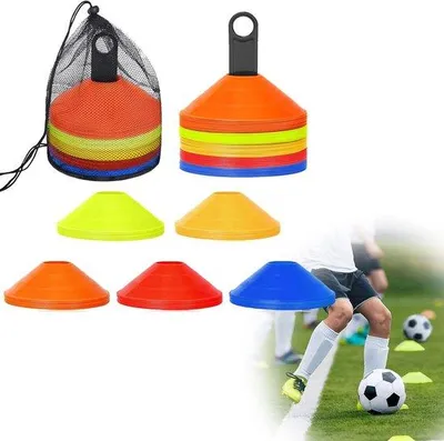 Produktbild von Famanu Markierhütchen Set - Trainingsaccessoires für Kegeltraining - 5 Farben