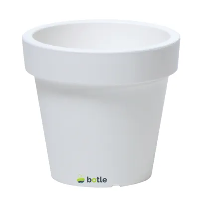 Produktbild von Blumentopf Übertopf Blumenkübel 40 cm x 36,1 cm weiß Pflanzkübel Pflanztopf Kunststoff