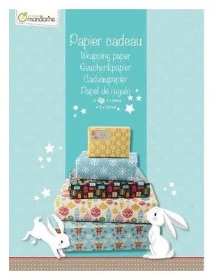 Image de Cahier papier cadeau - Noël - 21 x 29,7 cm - Mulcolore