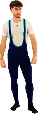 Immagine prodotto di ALÉ Pantaloncini da ciclismo lunghi con pettorina - KLIMATIK K-ATMO 2.0 - Blu L