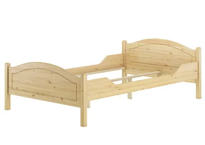 Produktbild von Breites Einzelbett 120x200 Kiefer Massivholz Landhausstil V-60.30-12Rollrost inkl.