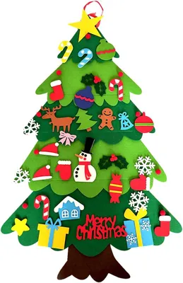 Produktbild von Filz-Tannenbaum Weihnachtsdeko DIY 32 Dekoartikel Grün 103 cm