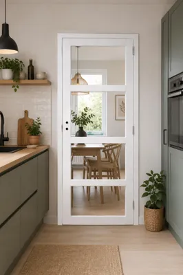 Immagine prodotto di Blocco porta Tana Bianco Trasparente Vetro H204 x L63 Spinto Sinistro Quote Quadro