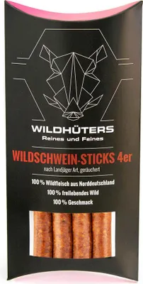 Produktbild von WILDHÜTERS Wildschwein-Sticks, 4 Stück