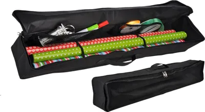 Produktbild von Geschenk Papier Organizer schwarz - 76 cm - Geschenkpapier Aufbewahrung Tasche