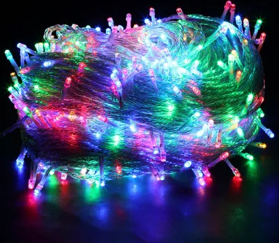 Produktbild von 20M 200 LED víla světla barevné 8 světelných režimů strana zahrada vnitřní venkovní dekorace vánoční světla