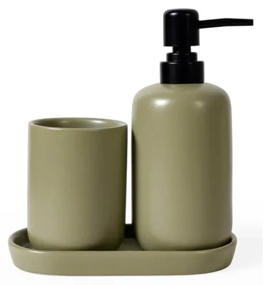 Immagine prodotto di Set di accessori per il bagno, colore verde