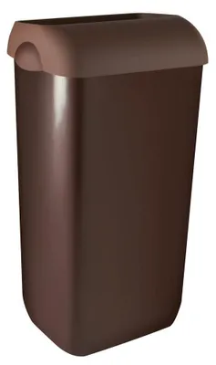 Imagen del producto de Marplast: Cubo de basura colgante de color, con tapa, de 23 litros, fabricado en ABS, color marrón