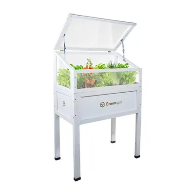 Obrázek produktu pro Greenspot Vintage Vyvýšená Postel s Kapotou 80x45x120cm Bílá