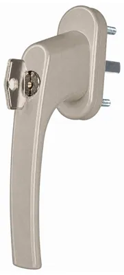 Zdjęcie produktu dla Klamka do okien na kluczyk okienna Mistral srebrna silver F1 t38