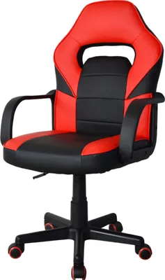 Produktbild von Gaming Stuhl Thomas Junior - Bürostuhl Gaming-Style - höhenverstellbar - rot schwarz