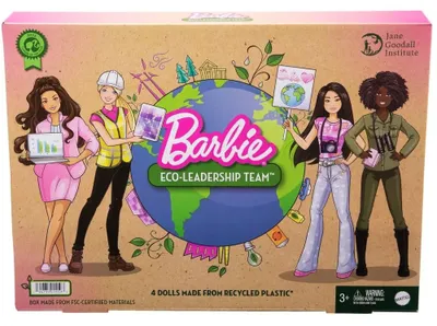 Image de Barbie Eco Leader Team set de 4 poupées