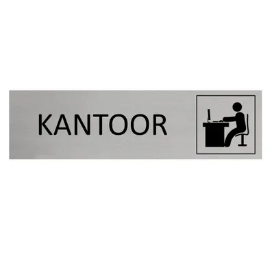 Produktbild von CombiCraft Aluminium Türschild mit Kantoor 165x45mm