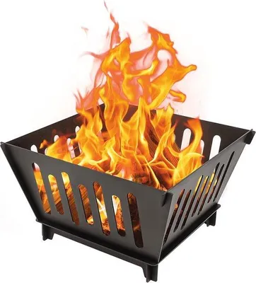 Produktbild von Famanu Tragbare Holzfeuerstelle für Außen - Ideal für Camping und Garten