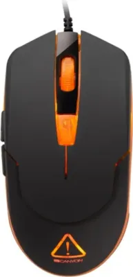 Produktbild von Canyon Star Raider, rechts, Optisch, USB Typ-A, 3200 DPI, Schwarz, Orange