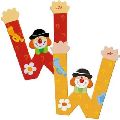 Produktbild von Sevi Buchstabe Clown W, orange
