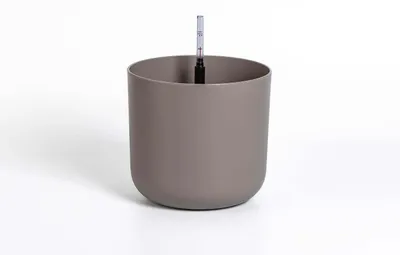 Zdjęcie produktu dla Doniczka samonawadniająca okrągła 16 cm jasnoszara Plastia Tolita