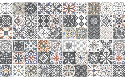 Image de Autocollants décoratifs pour meubles – Autocollants pour la cuisine et le salon – 60 autocollants décoratifs pour meubles – 60 autocollants de 10 x 10 cm