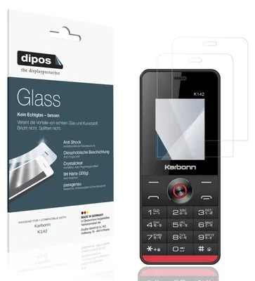 Immagine prodotto di 2x Pellicola Protettiva per Karbonn K142 Protezione Vetro Flessibile 9H dipos