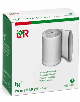 Immagine prodotto di TG Fascia elastica in tubo, misura 7, 20 m, bianca, 24005, 1 pz.