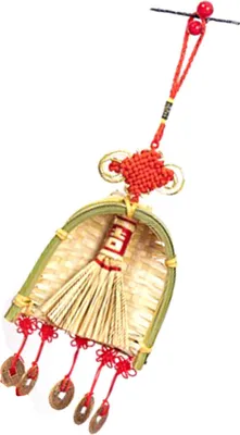 Image de Balai Pelle Décor Année Chinoise Ornement Pendentif Nouveau Gland Décor Suspension Mini Balai Fortune Décoration B2