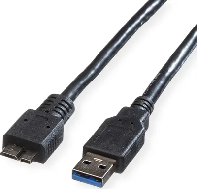Obrázok produktu pre ROLINE USB 3.0 kábel, USB typ A M - USB typ Micro B M 0,8 m