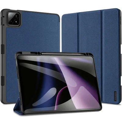 Zdjęcie produktu dla Dux Ducis Domo flip cover z uchwytem na długopis kompatybilny z Xiaomi Pad 6S Pro 12.4 Blue