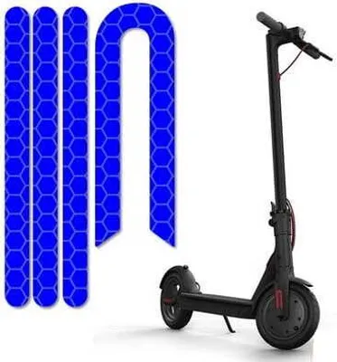 Zdjęcie produktu dla Naklejki odblaskowe na pokrywy śrub do Xiaomi M365 / PRO - Niebieski