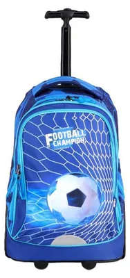 Produktbild von Spirit Schulranzen Trolley Fussball Champion blau