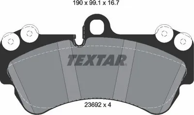 Produktbild von TEXTAR Bremsbeläge Bremsklötze VORNE 2369281