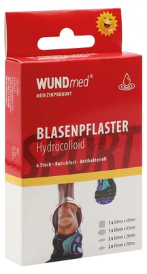 Produktbild von WUNDmed Blasenpflaster Sport transparent 6 St.